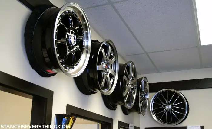 Some of the wheels on display at Simply