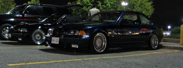 I'm really into low e36's these days. Both of these were super slammed and rocking beatuiful wheels.
