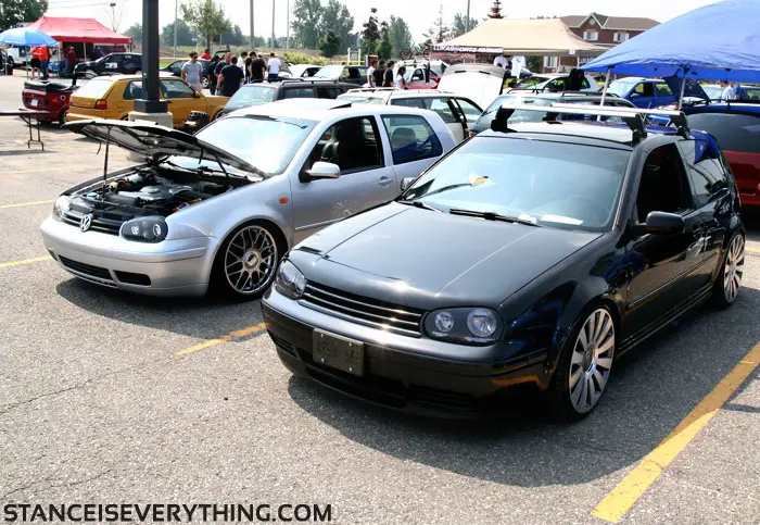 blackandsilvermk4s Sick rim choices on both of these rides, I preffer the badgless look myself