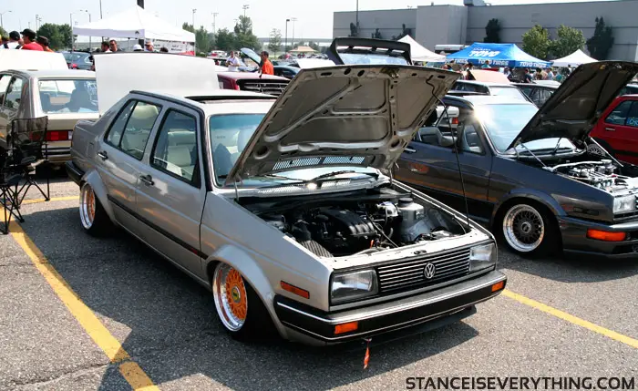 A pair of orange rims made it on to this mk2