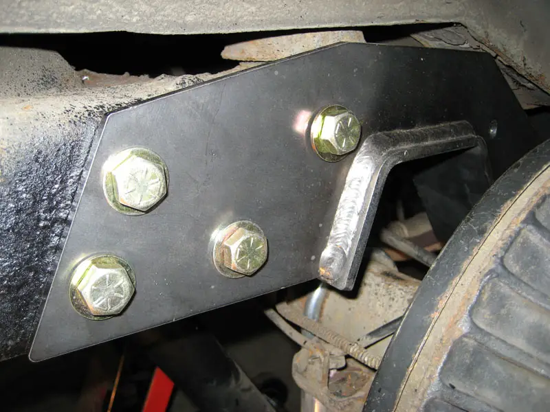 notchdone I had to notch the frame because of the drop. You can see where the axle used to hit the frame. It still hit after the notch...