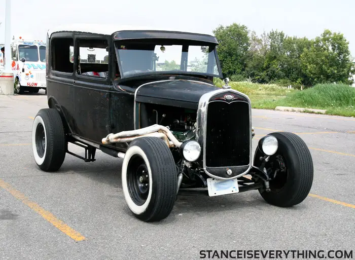 Classic vintage hot rod style