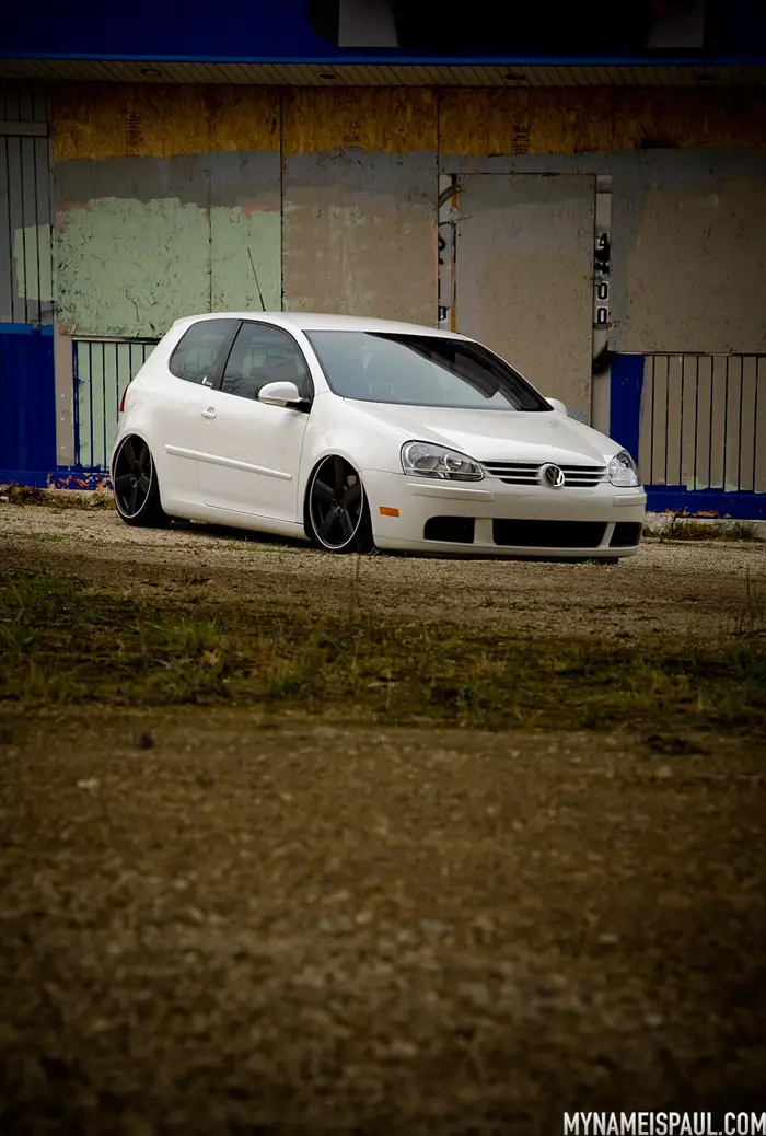 bags2 Bagged GTI with the wheels installed