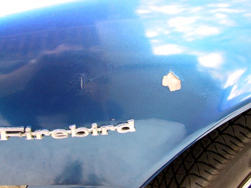 fenderrust This fender had cancer and someone tried to slow it down with bondo