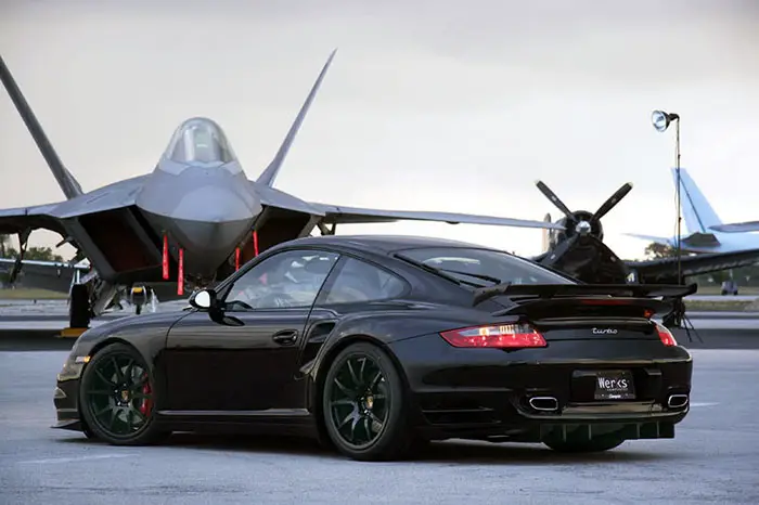 I'm not sure what looks more menacing the plane or the car