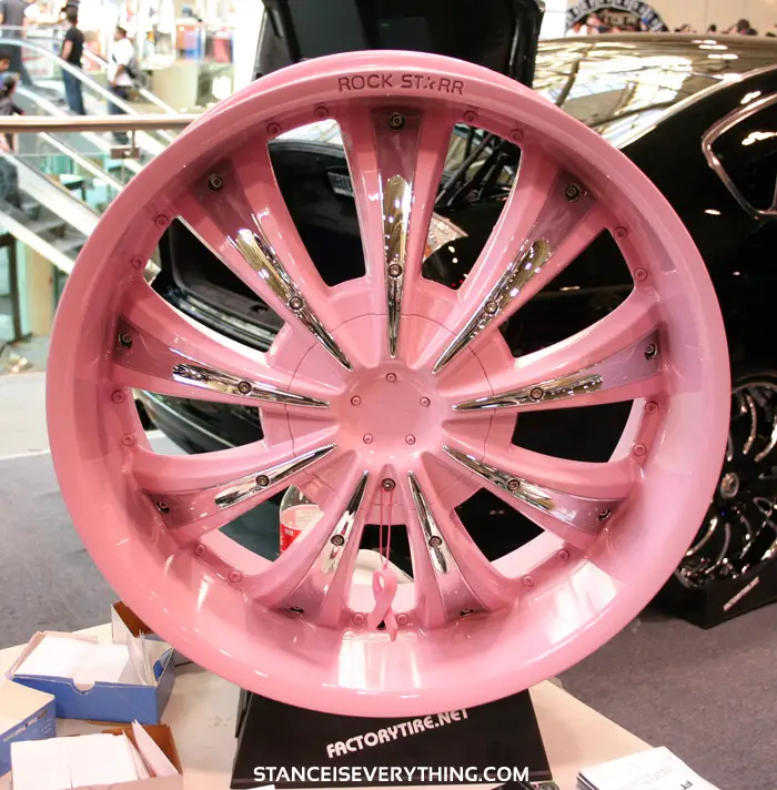 Pink rims I wonder if the proceeds go to breast cancer