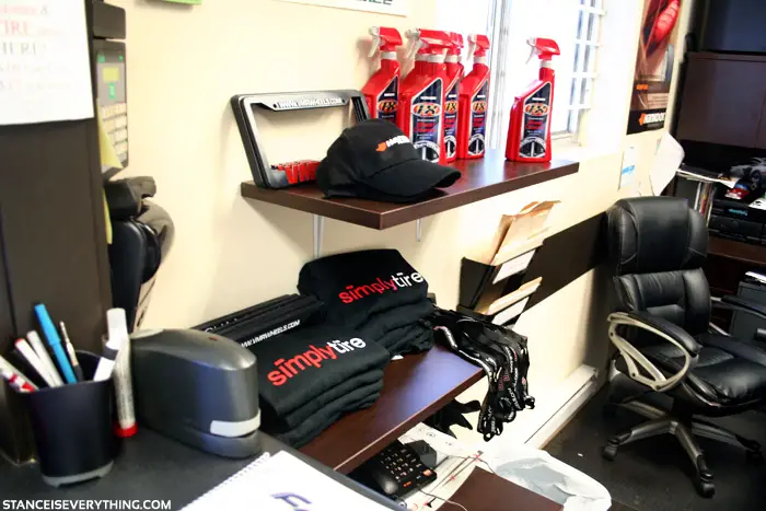 simplyoffice The Simply Tire office is full of promo gear