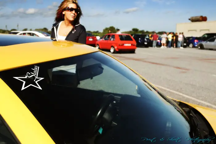 girlcar6 The owner showing off her status.