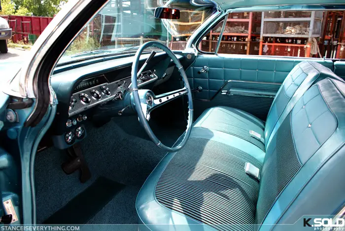 interior2 Like Eugene's Firebird Impalas are also capable of pulling off a teal interior