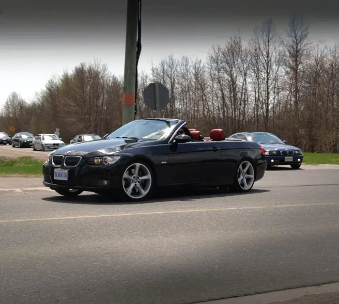 3 Stephanie driving her car when it was stock on a maxbimmercruise