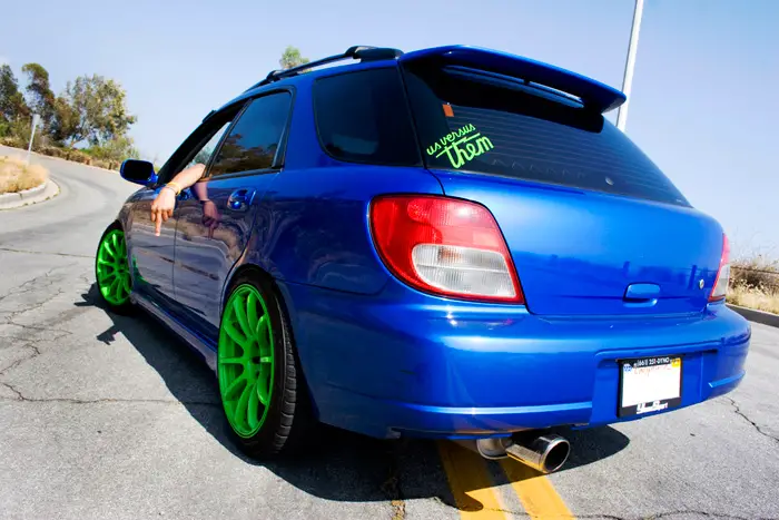 paintedwheels9 Sleepy Wagon makes another appearance on Stance Is Everything with his old green rims