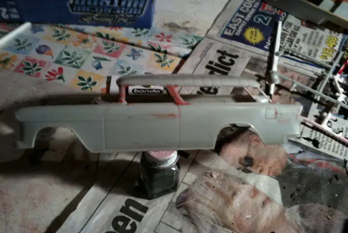 body I've still got a lot of sanding left to do but automotive spot putty is working really well