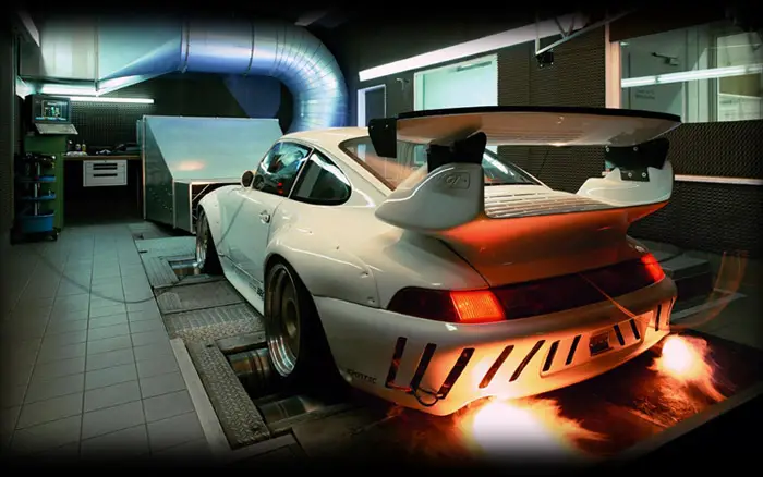 p-car-964-dyno-flames