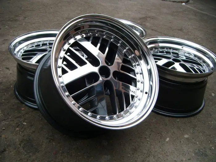 These Fiero wheels turned out pretty stunning