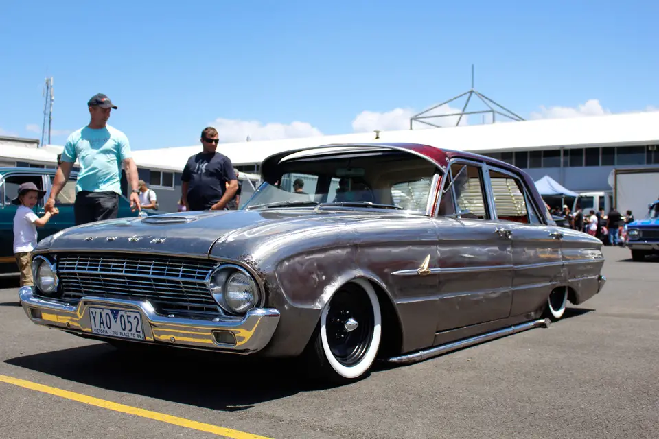 Something a bit different, a bare metal XL Ford Falcon spotted by autofiend.net