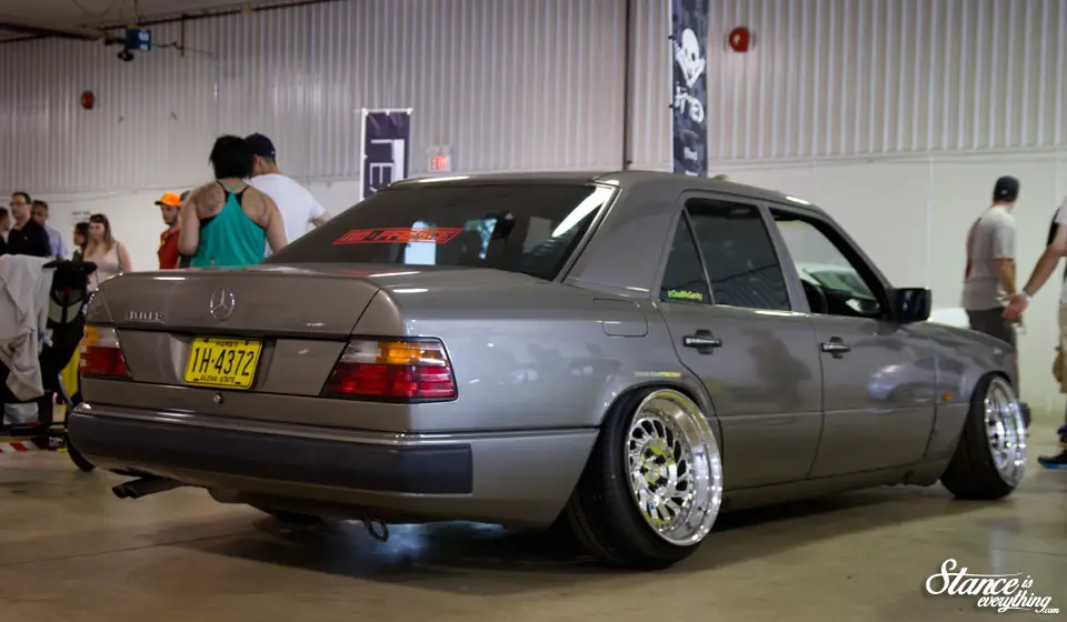 Going to start things off with the Messer wheels on Stance East Chad's Mercedes