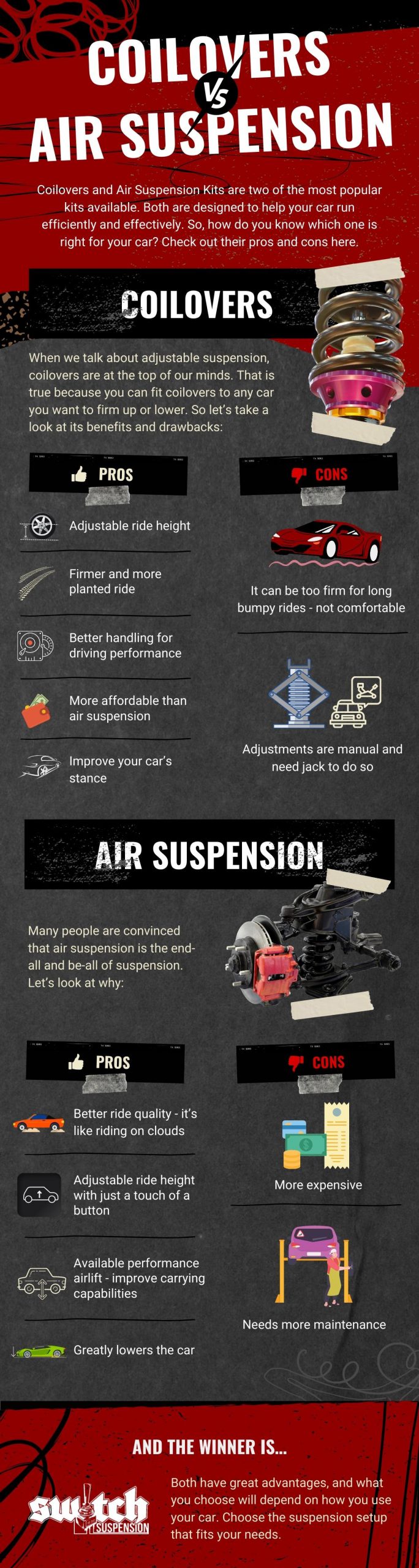 Coilovers vs. Air Suspension